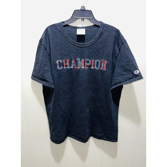 Vintage Champion Big Spellout Chunky Embossed Men’s Sz 2XL - Picture 1 of 5